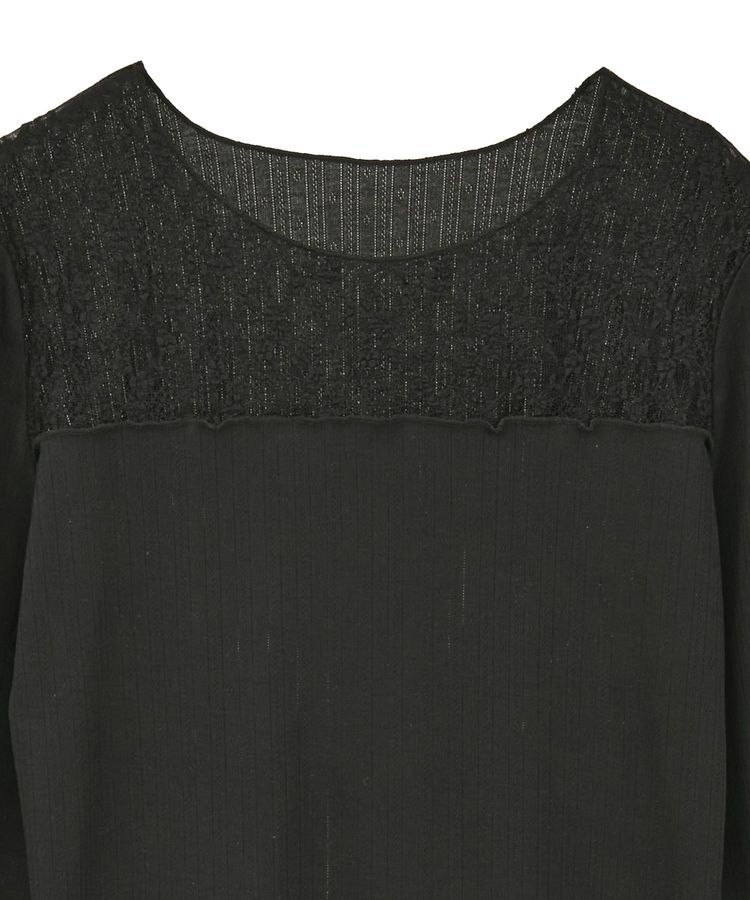 earth music&ecology「レース&times;アイレットプルオーバー」|Tシャツ・カットソー|