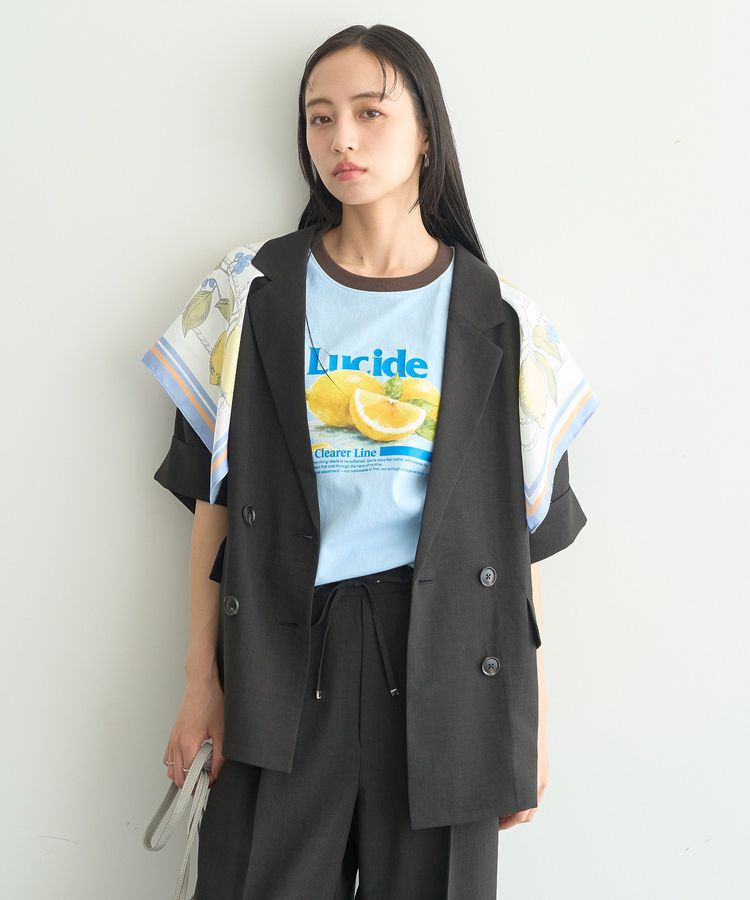 earth music&ecology「【セットアップ対応】リネンライクダブルジャケット」|テーラードジャケット|