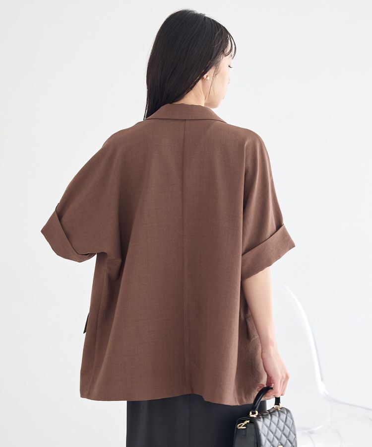 earth music&ecology「【セットアップ対応】リネンライクダブルジャケット」|テーラードジャケット|