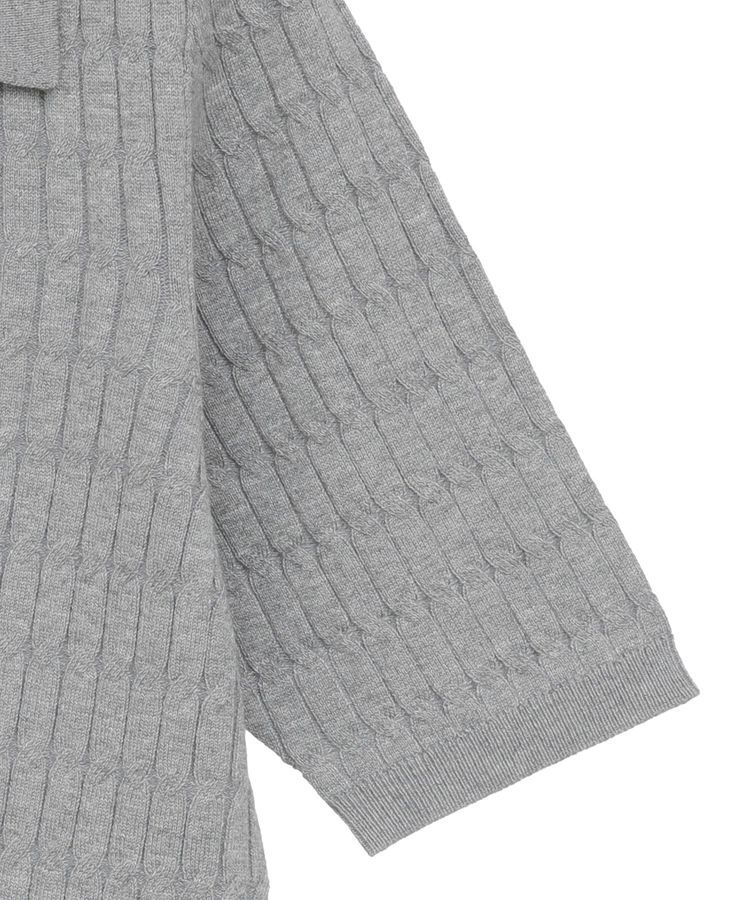 AMERICAN HOLIC「【2WAY】金ボタン衿付きケーブルプルオーバー」|ニット・セーター|