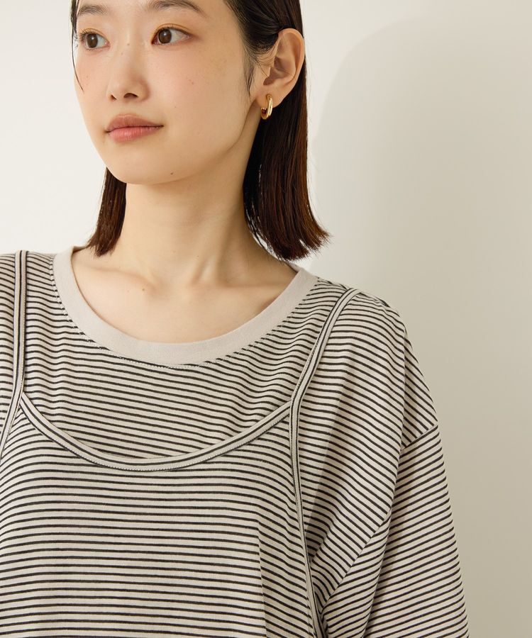 AMERICAN HOLIC「【2点セット】レイヤードボーダーＴワンピース」|ワンピース|