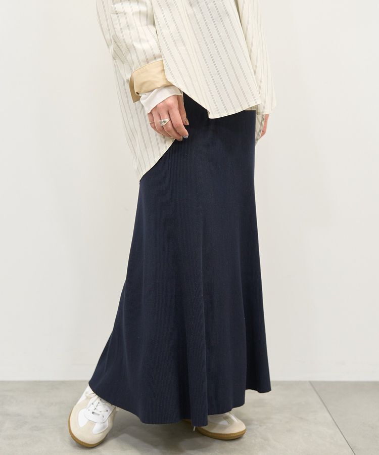 AMERICAN HOLIC「リブマーメイドスカート」|スカート|Navy