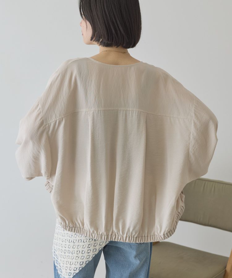 AMERICAN HOLIC「【UVカット+接触冷感】Vネックドルマンブルゾン」|ブルゾン・スタジャン|