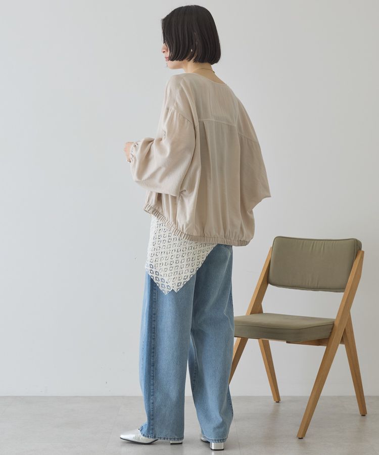 AMERICAN HOLIC「【UVカット+接触冷感】Vネックドルマンブルゾン」|ブルゾン・スタジャン|