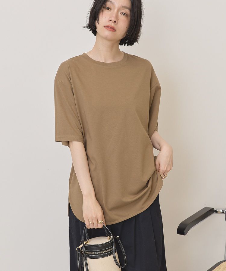 AMERICAN HOLIC「裾ラウンドTシャツ」|Tシャツ・カットソー|