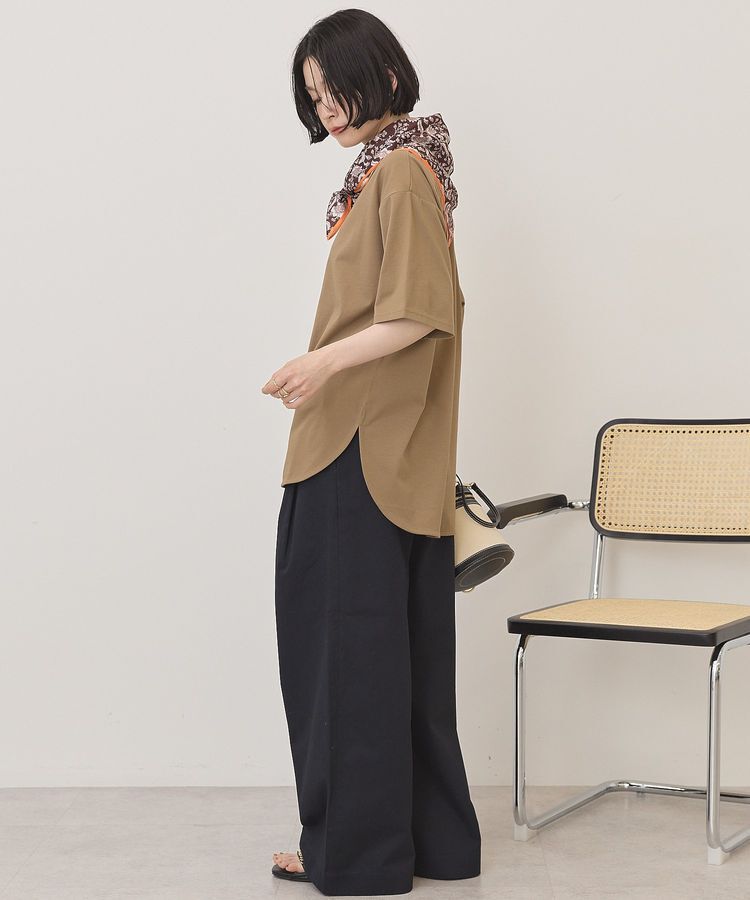 AMERICAN HOLIC「裾ラウンドTシャツ」|Tシャツ・カットソー|