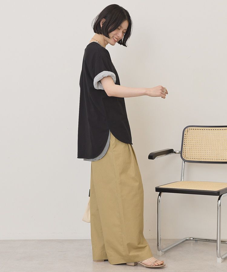 AMERICAN HOLIC「裾ラウンドTシャツ」|Tシャツ・カットソー|