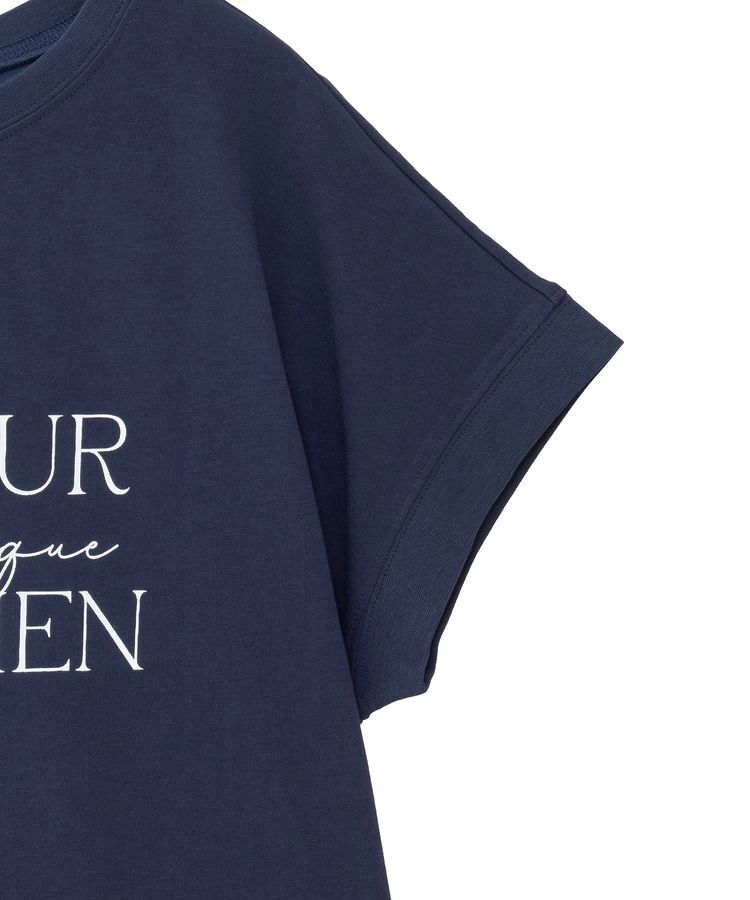 Green Parks「フレンチスリーブ筆記体ロゴチュニック」|チュニック|