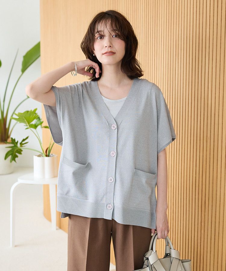 Green Parks「フレンチスリーブカーディガン」|カーディガン|