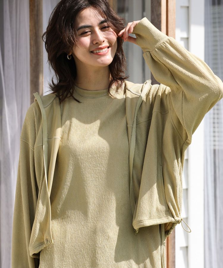 Green Parks「ライトZIPパーカー」|カーディガン|