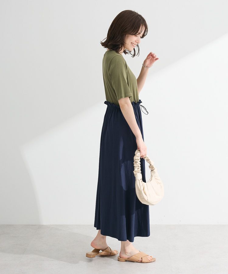 Green Parks「・SUGAR SPOON半袖リブドッキングワンピ」|ワンピース|