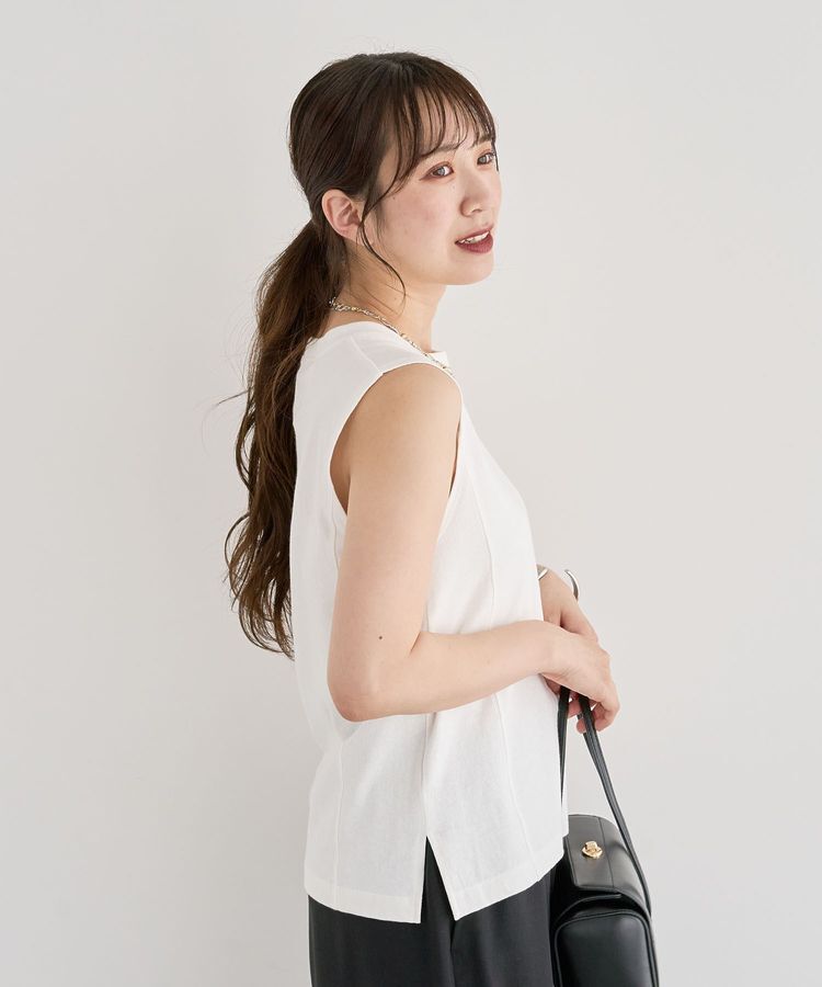 Green Parks「・DOUBLE FLAGS ピグメント切替ノースリTEE」|Tシャツ・カットソー|