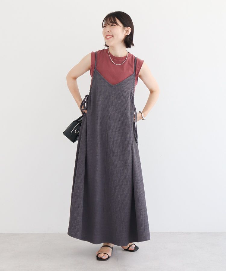 Green Parks「・DOUBLE FLAGS ピグメント切替ノースリTEE」|Tシャツ・カットソー|