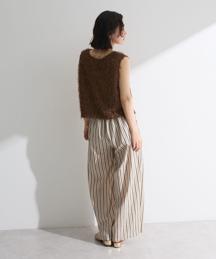 Green Parks「フェザーヤーンショートベスト」|ベスト・ジレ|