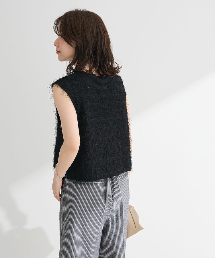 Green Parks「フェザーヤーンショートベスト」|ベスト・ジレ|