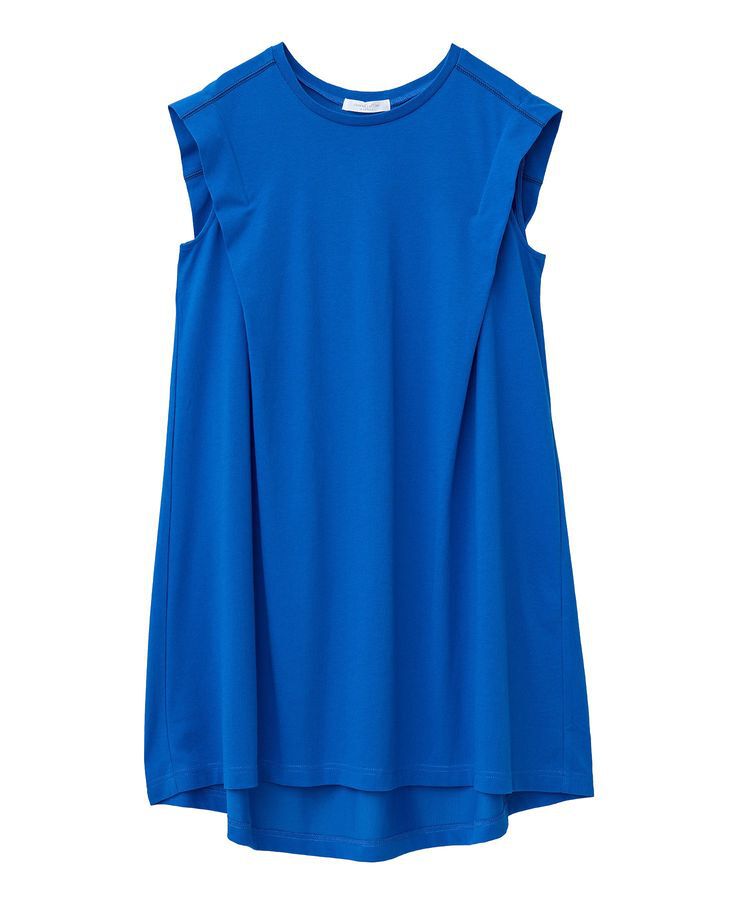 Green Parks「配色ステッチノースリーブチュニック」|チュニック|