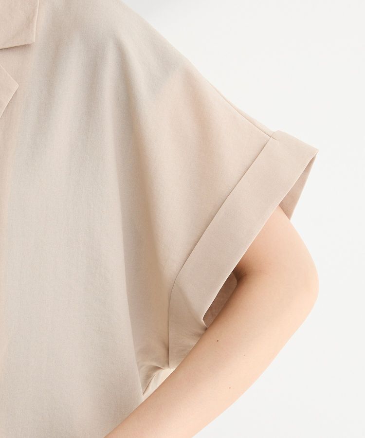 Green Parks「麻調フレンチスリーブジャケット」|テーラードジャケット|