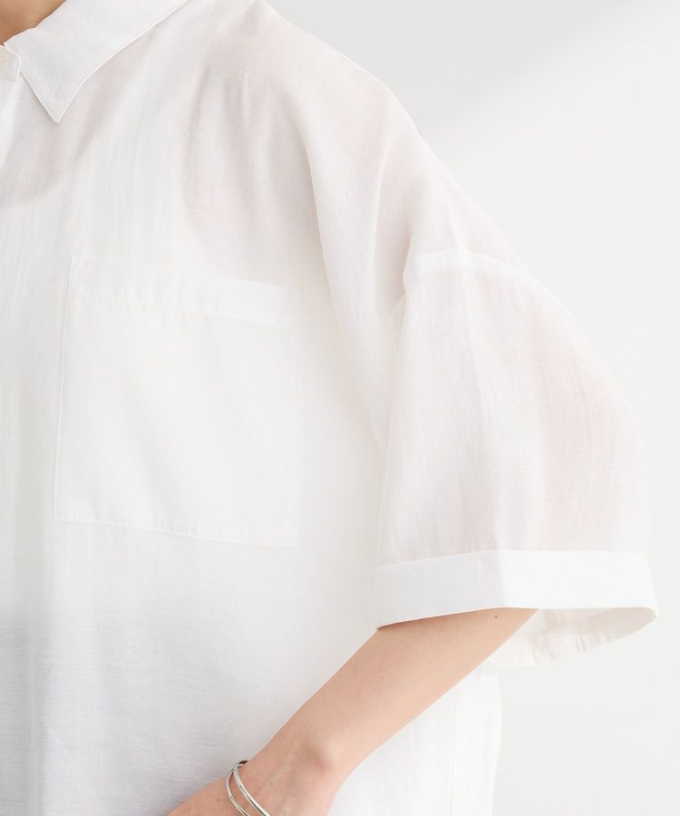 Green Parks「裾レイヤードショートスリーブシャツⅡ」|シャツ・ブラウス|