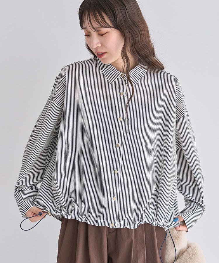 armonia「金ボタン裾ドロストシャツ」|シャツ・ブラウス|