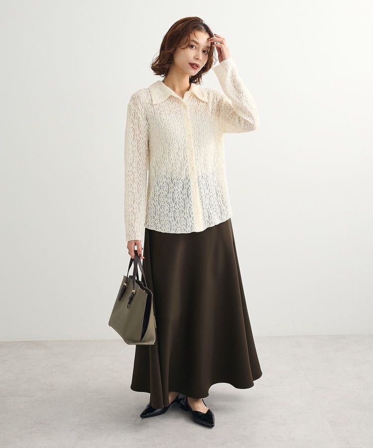 Green Parks「・swing by ロングフレアスカート」|フレア|