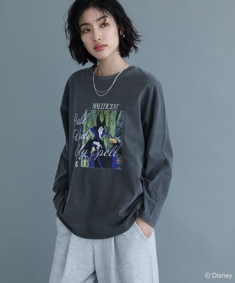 Green Parks「VILLAINS/ピグメントプリント長袖Tシャツ」|Tシャツ・カットソー|Purple