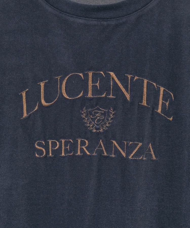 Green Parks「ベロアロゴフレンチスリーブチュニック」|チュニック|