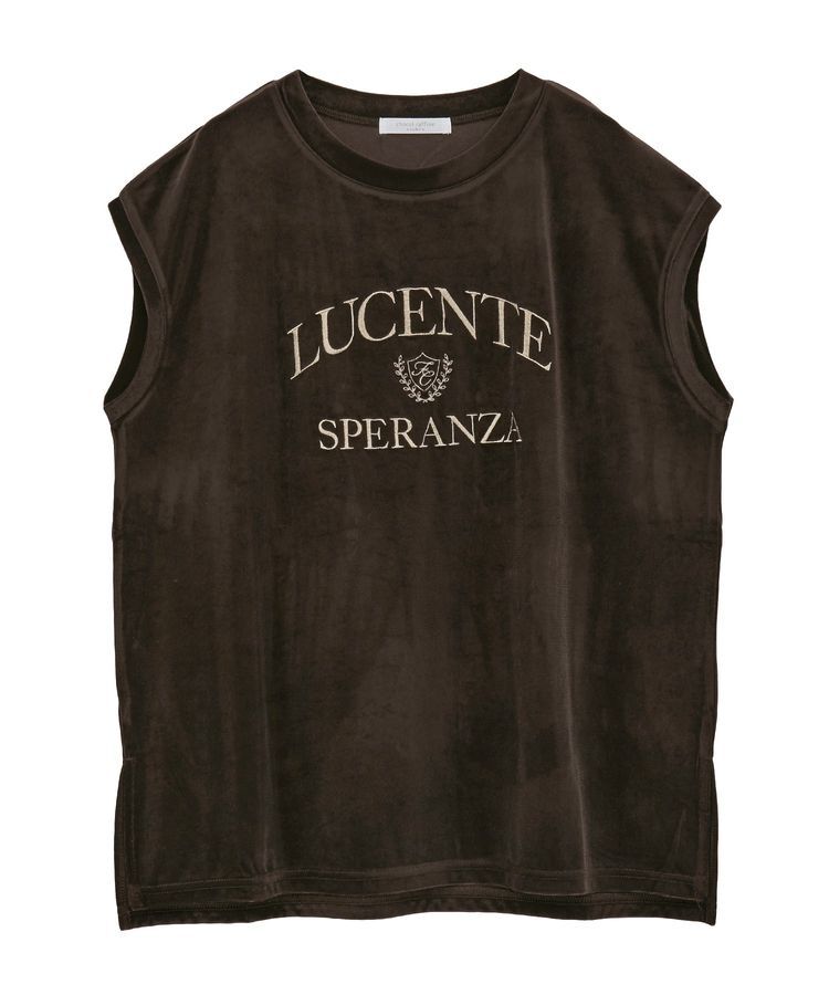 Green Parks「ベロアロゴフレンチスリーブチュニック」|チュニック|