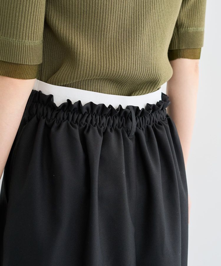 Green Parks「ウエストレイヤーボックスプリーツスカート」|タイト|