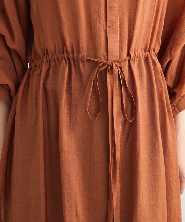 Green Parks「バンドカラー比翼タック袖チュニック」|チュニック|