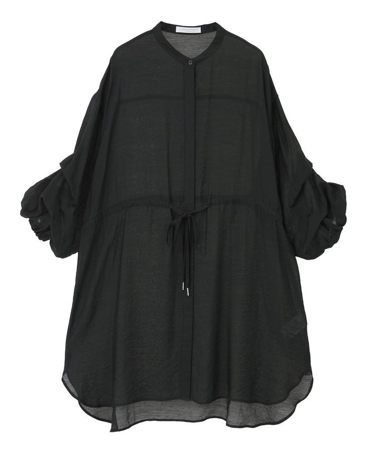 Green Parks「バンドカラー比翼タック袖チュニック」|チュニック|