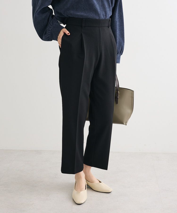 Green Parks「きれいシルエットパンツ(テーパード)」|その他|Black