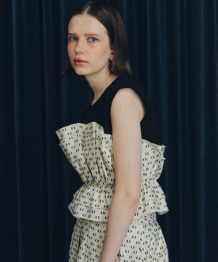 YECCA VECCA「ビスチェドッキングブラウス」|シャツ・ブラウス|