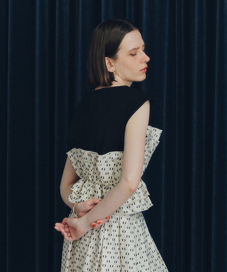 YECCA VECCA「ビスチェドッキングブラウス」|シャツ・ブラウス|