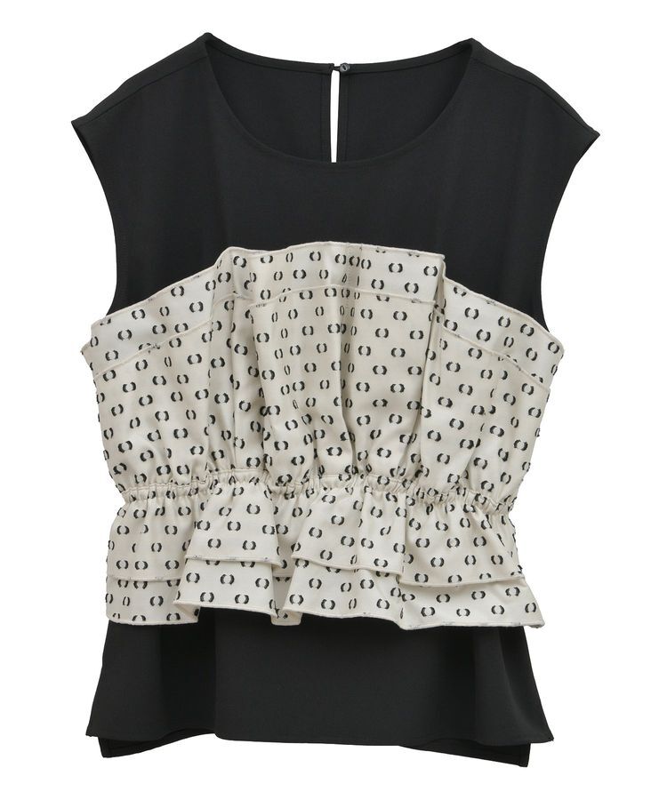 YECCA VECCA「ビスチェドッキングブラウス」|シャツ・ブラウス|