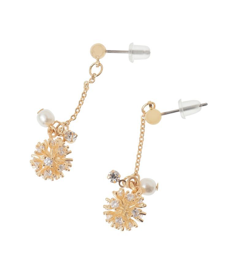 YECCA VECCA「ビジューボールスイングピアス」|ピアス|