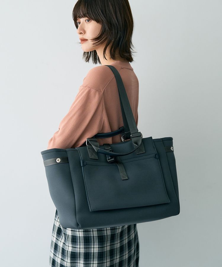 YECCA VECCA「【story.】ワイドトート」|トートバッグ|Charcoal Gray