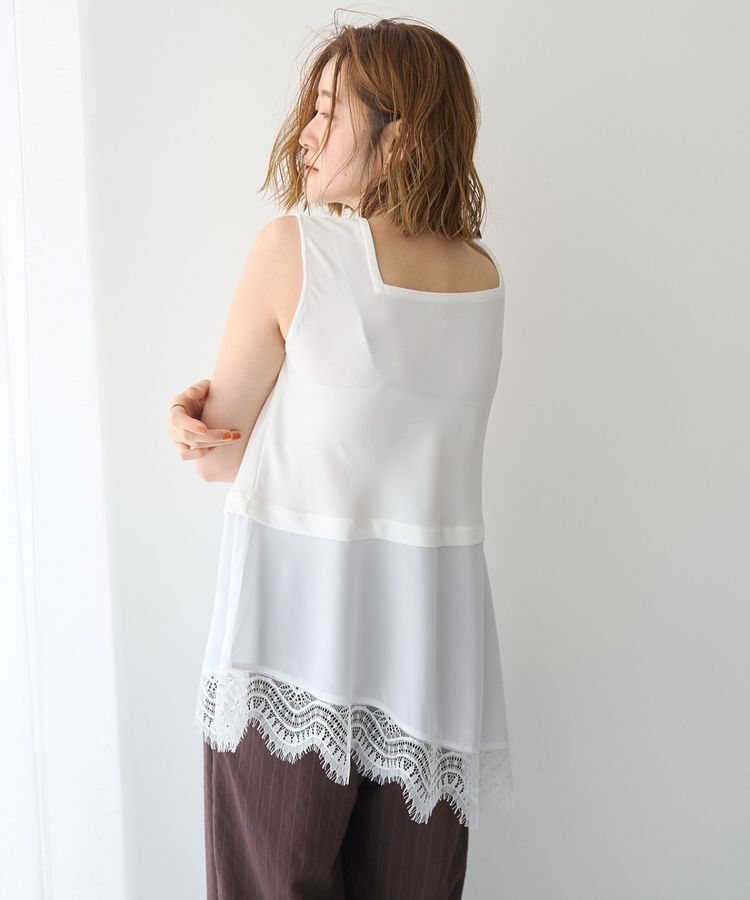 YECCA VECCA「2wayアシメデザインノースリーブブラウス」|シャツ・ブラウス|