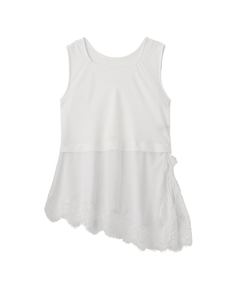 YECCA VECCA「2wayアシメデザインノースリーブブラウス」|シャツ・ブラウス|