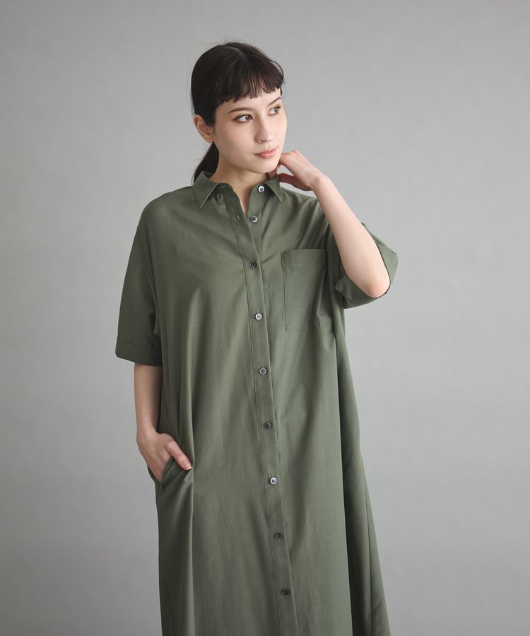 GARAGE OF GOOD CLOTHING「ハーフスリーブロングワンピース」|ワンピース|