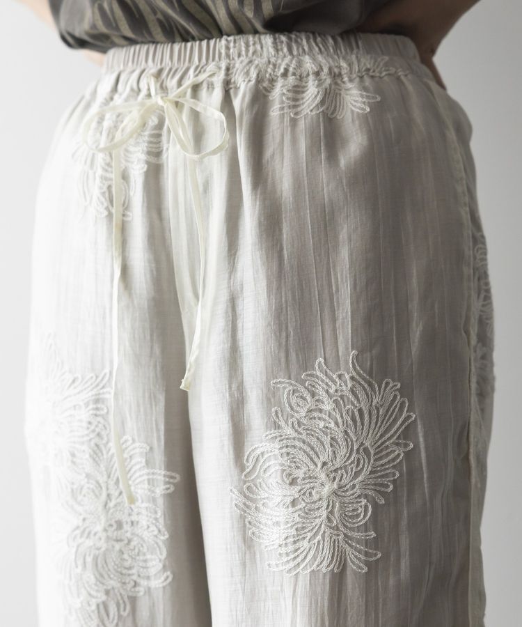 GARAGE OF GOOD CLOTHING「シアー刺繍ドロストストレートパンツ」|その他|