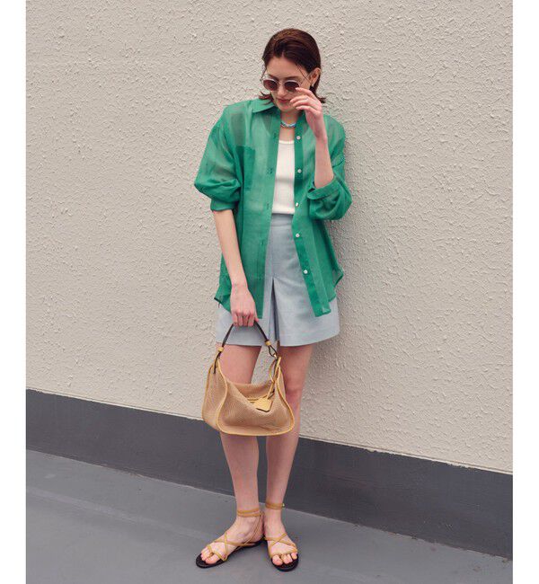 allureville「【セットアップ対応可能】リネンコンシャークスキンショートパンツ」|その他|