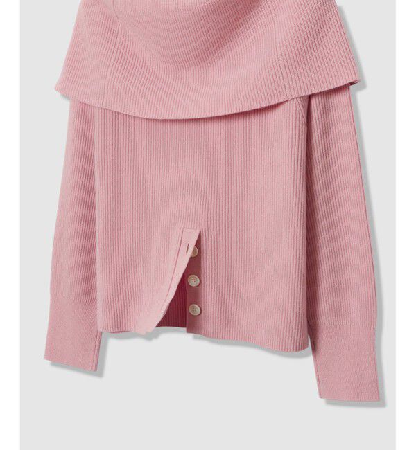 allureville「ビッグカラー2WAYネックプルオーバー」|ニット・セーター|