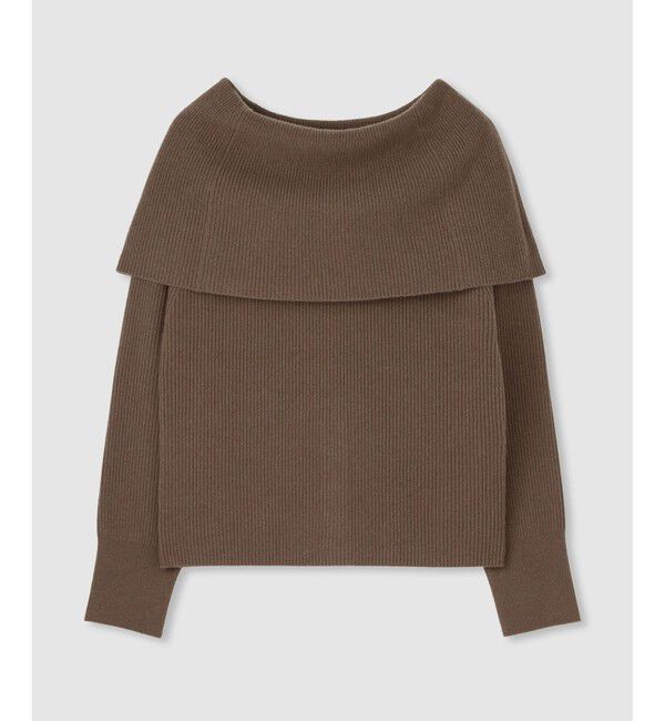 allureville「ビッグカラー2WAYネックプルオーバー」|ニット・セーター|