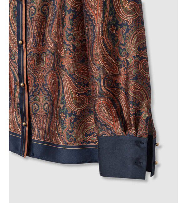 allureville「OFFICINAペイズリープリントブラウス」|シャツ・ブラウス|