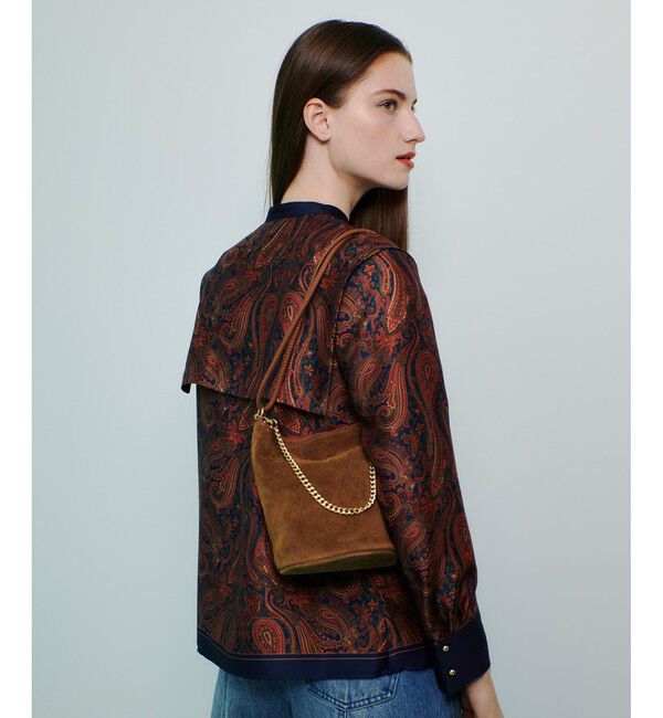 allureville「OFFICINAペイズリープリントブラウス」|シャツ・ブラウス|