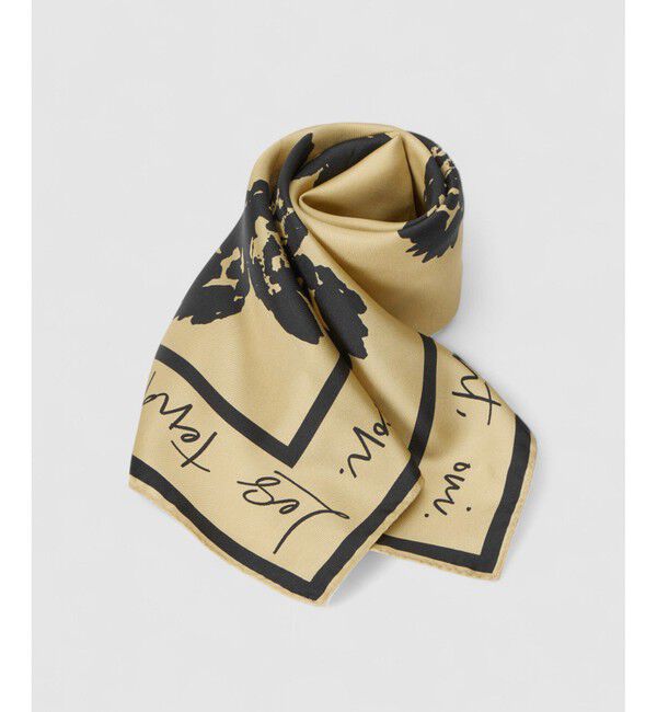 allureville「スケッチフラワースカーフ」|バンダナ・スカーフ|