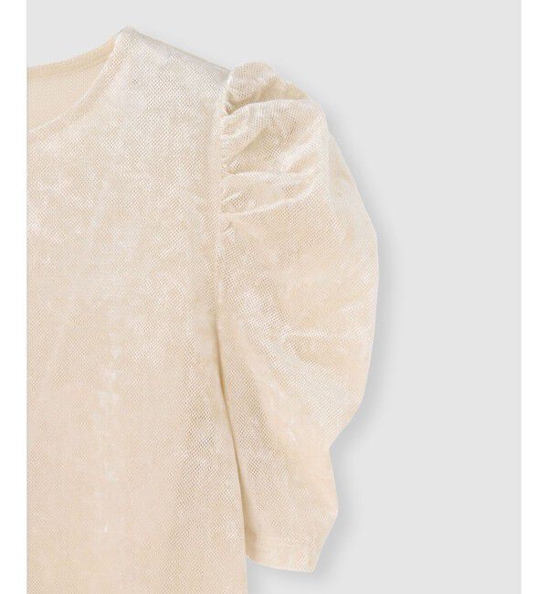 LOULOU WILLOUGHBY「【LOULOU WILLOUGHBY】ベロア半袖プルオーバー」|Tシャツ・カットソー|