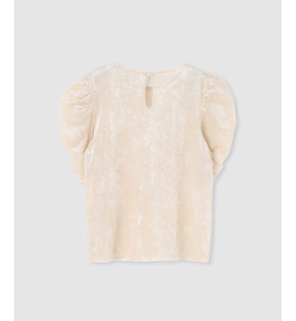 LOULOU WILLOUGHBY「【LOULOU WILLOUGHBY】ベロア半袖プルオーバー」|Tシャツ・カットソー|