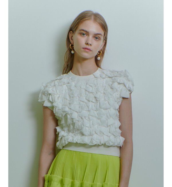 LOULOU WILLOUGHBY「【LOULOU WILLOUGHBY】ペタルパピヨンプルオーバー」|ニット・セーター|