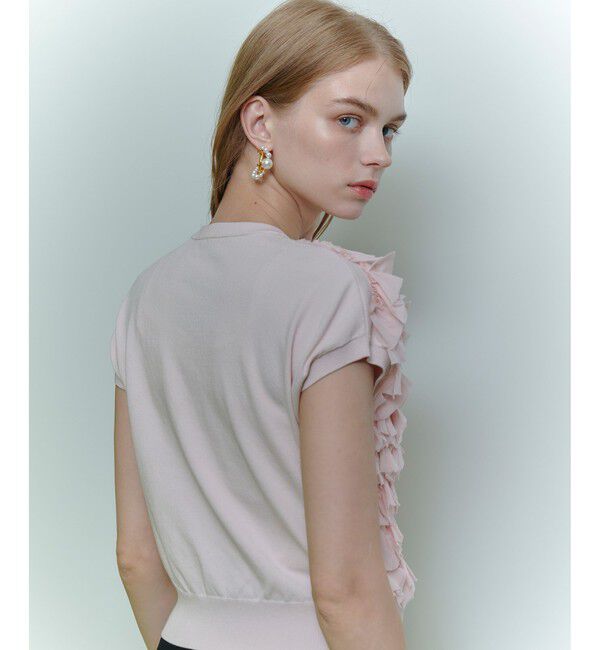 LOULOU WILLOUGHBY「【LOULOU WILLOUGHBY】ペタルパピヨンプルオーバー」|ニット・セーター|